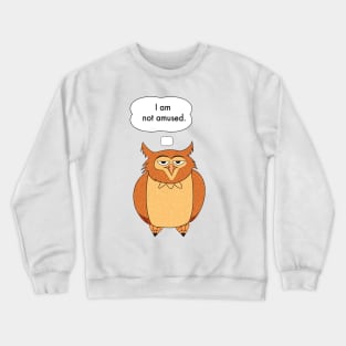 Unamused Owl Crewneck Sweatshirt